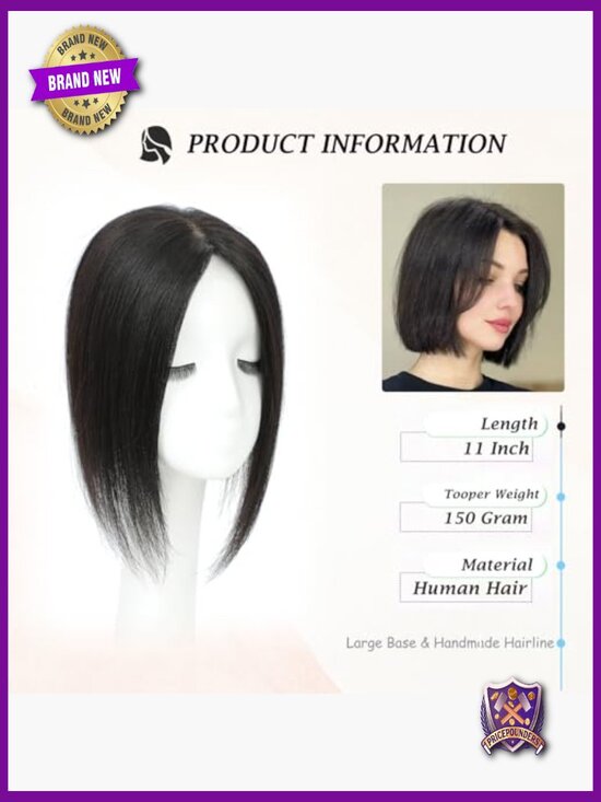 Real Human Hair Topper, 11\